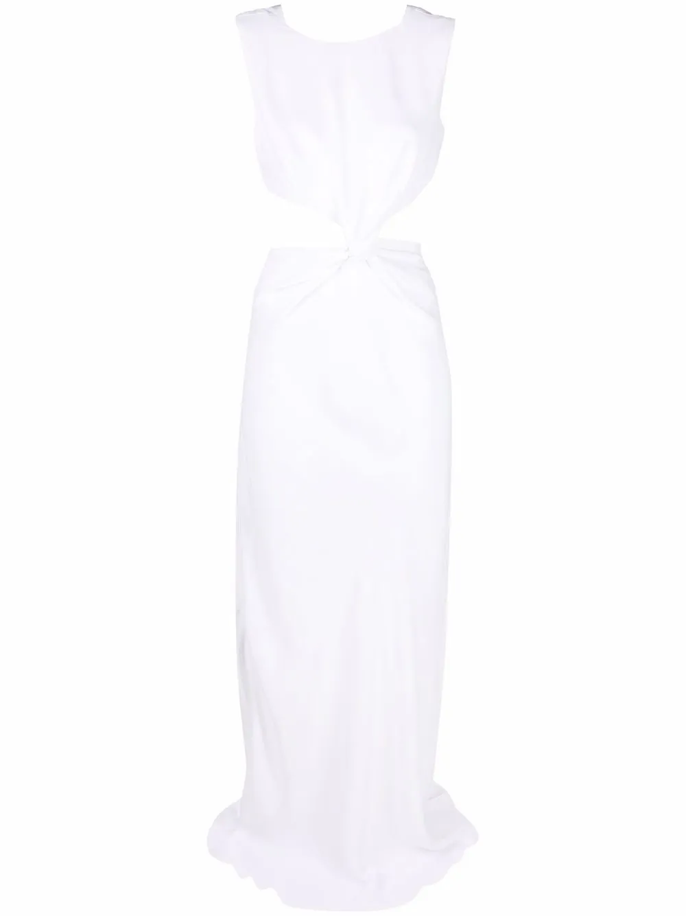 Alberta Ferretti Uitgesneden maxi-jurk Wit