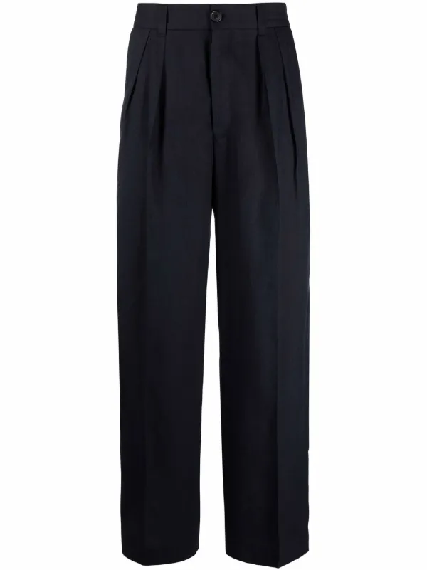 Jacquemus Wide Leg Suit Trousers - Blue