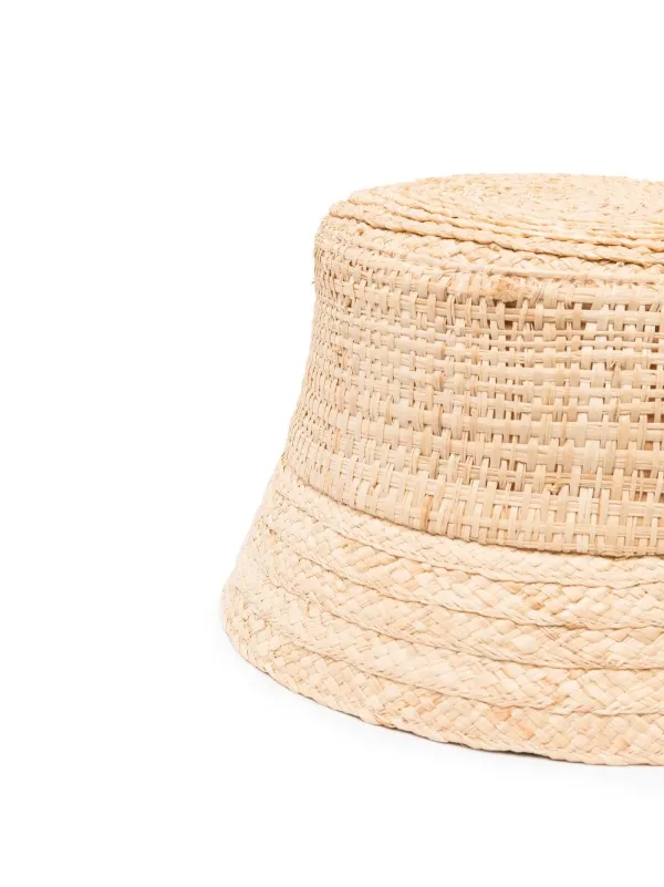 Ruslan Baginskiy Woven Jute Bucket Hat 