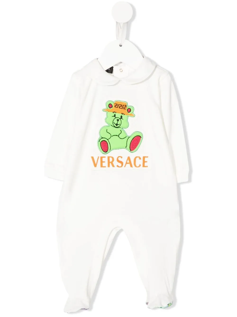 

Versace Kids embroidered-logo long-sleeve pajamas - White