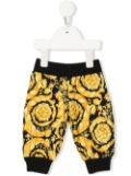 Versace Kids baroque print tracksuit bottoms - Black