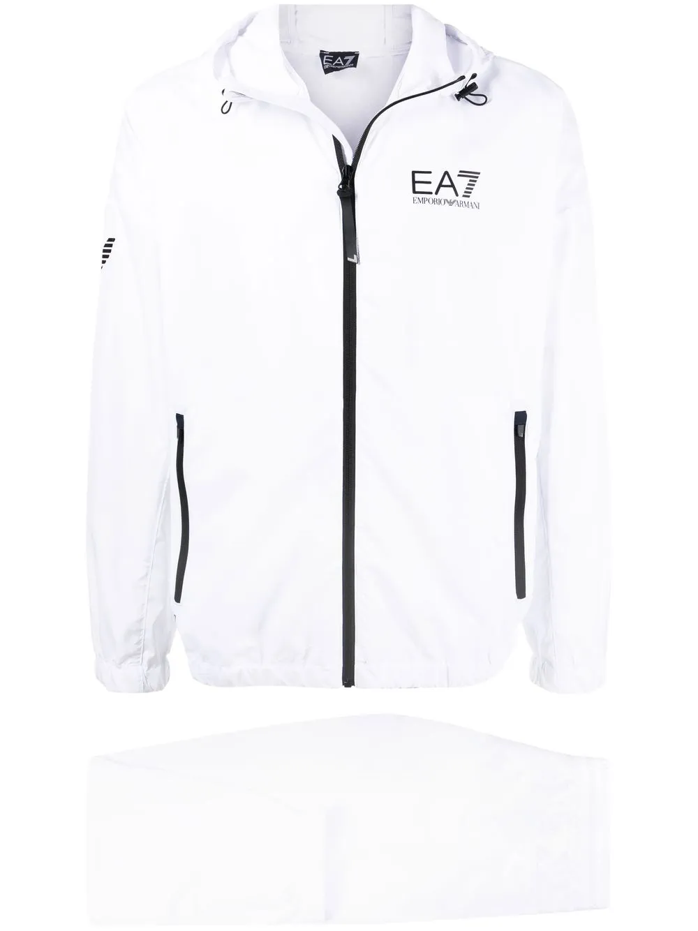 

Ea7 Emporio Armani logo-print track pants - White