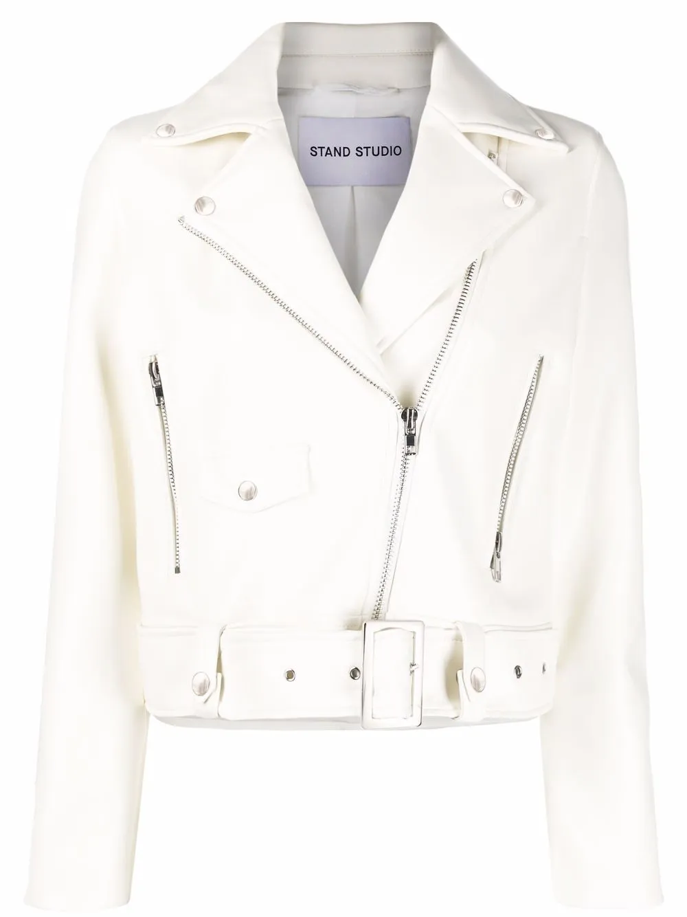 

STAND STUDIO Esmeralda biker jacket - White