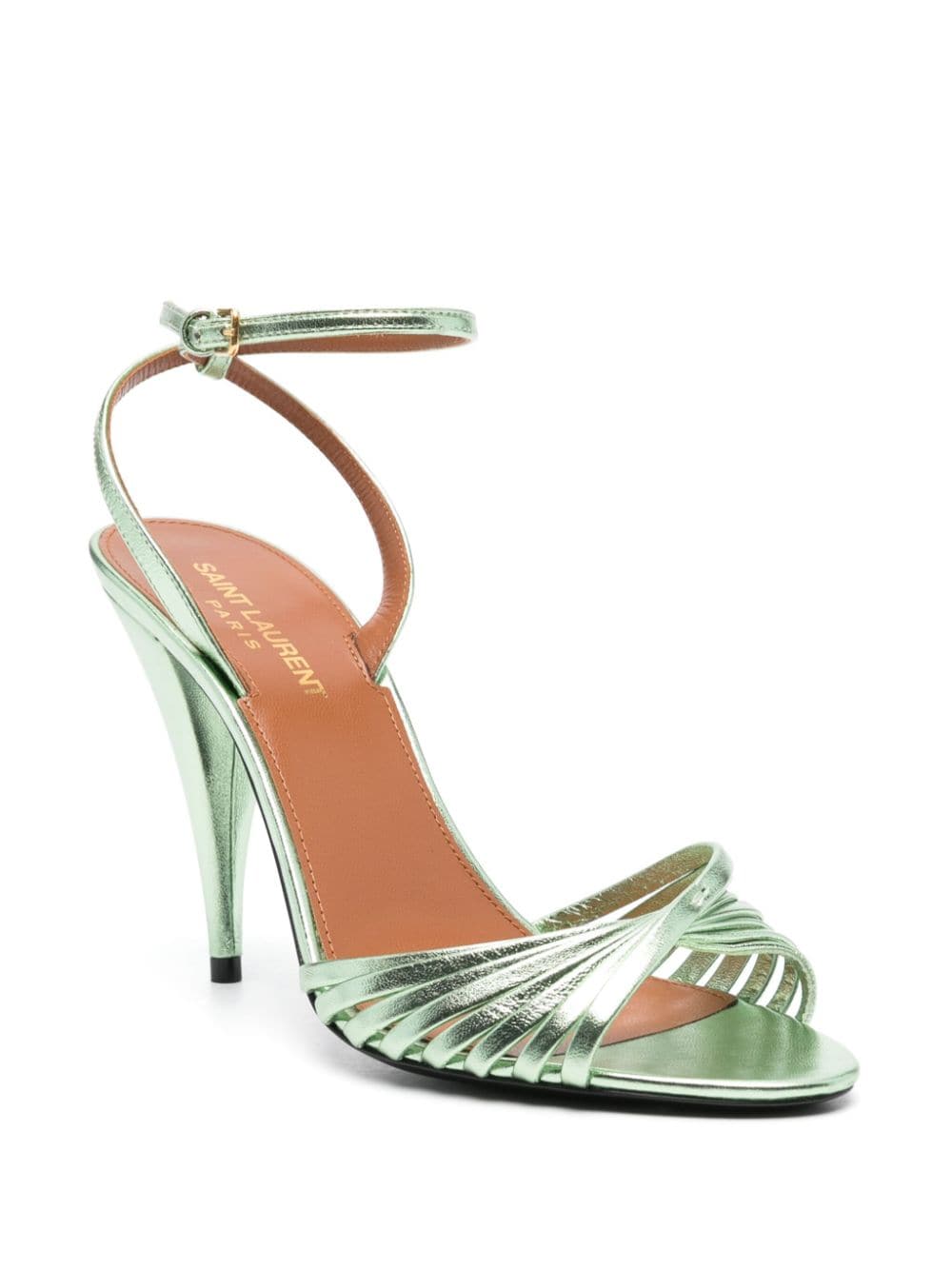 Saint Laurent 100mm Tina sandalen - Groen