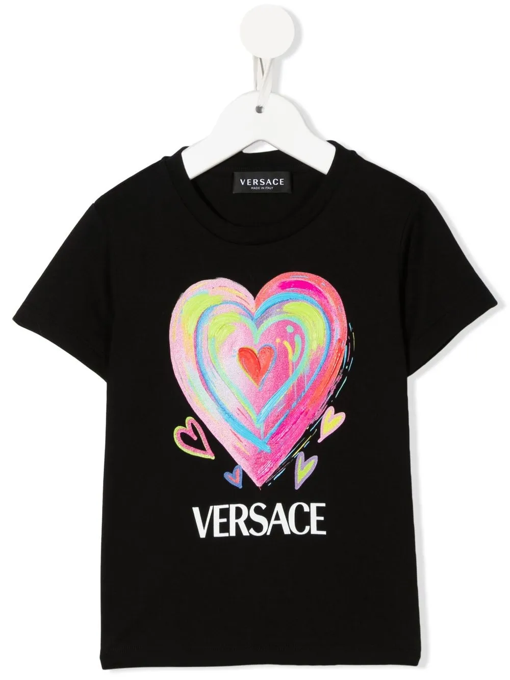 

Versace Kids heart-print cotton T-shirt - White