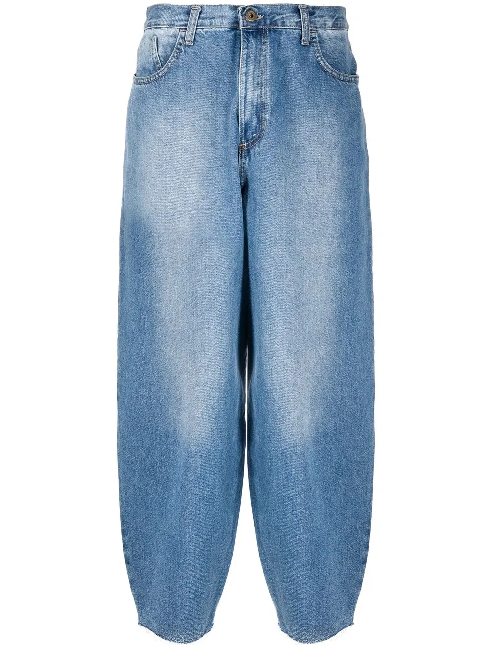 

Merci cropped balloon jeans - Blue