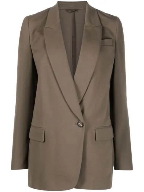 Brunello Cucinelli tailored-cut single-breasted blazer