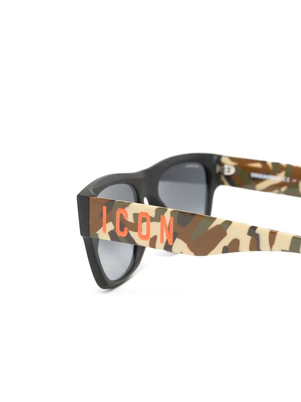 Dsquared2 Icon Camouflage-print Sunglasses In Black