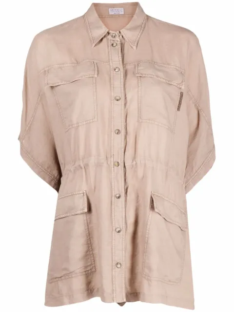 Brunello Cucinelli relaxed drawstring blouse