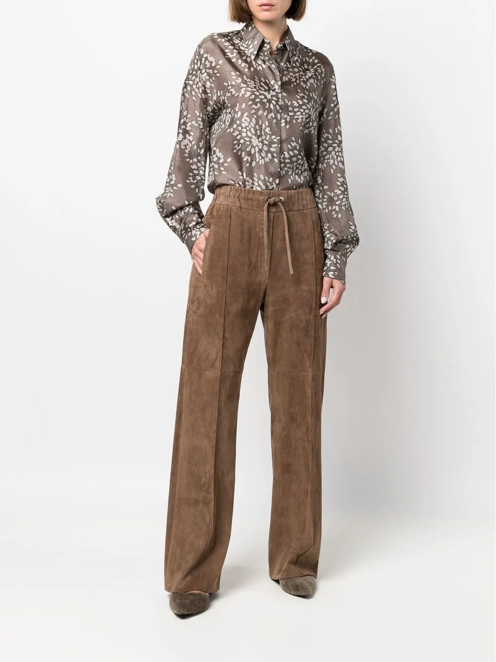 Brunello Cucinelli Straight broek - Bruin