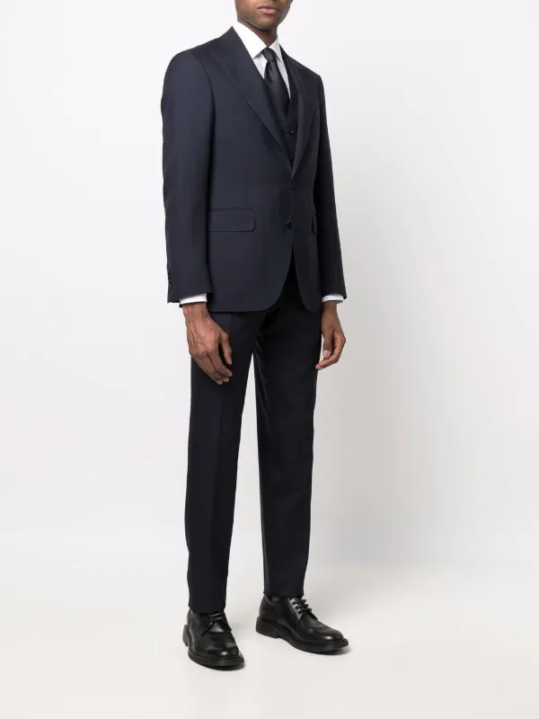 Canali Traje De Tres Piezas Con Botones - Farfetch
