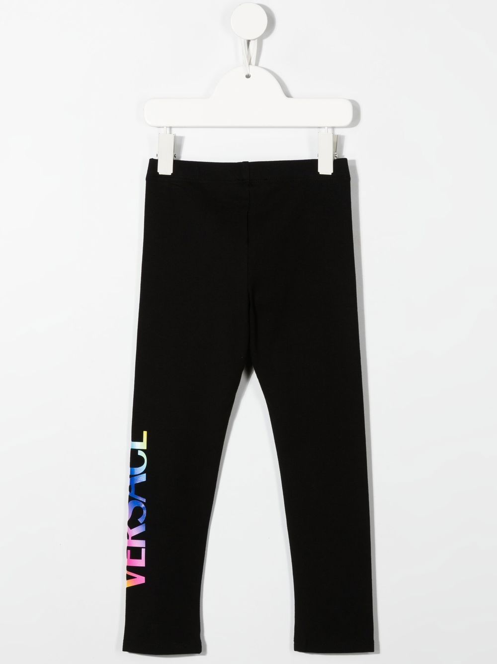 Versace Kids Legging met logoprint - Zwart