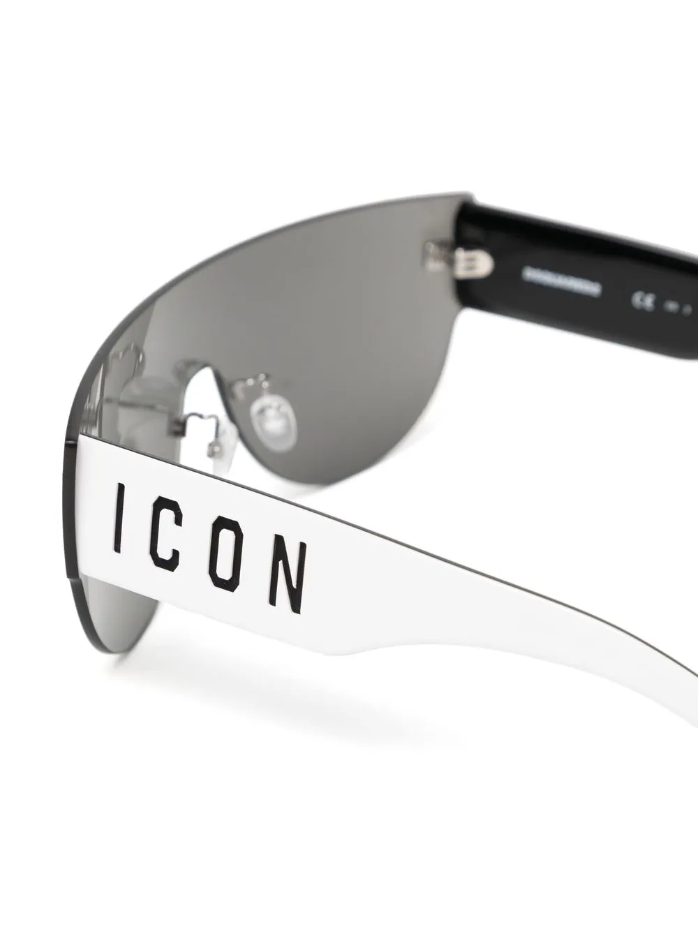Dsquared2 Logo-engraved Pilot-frame Sunglasses In Weiss