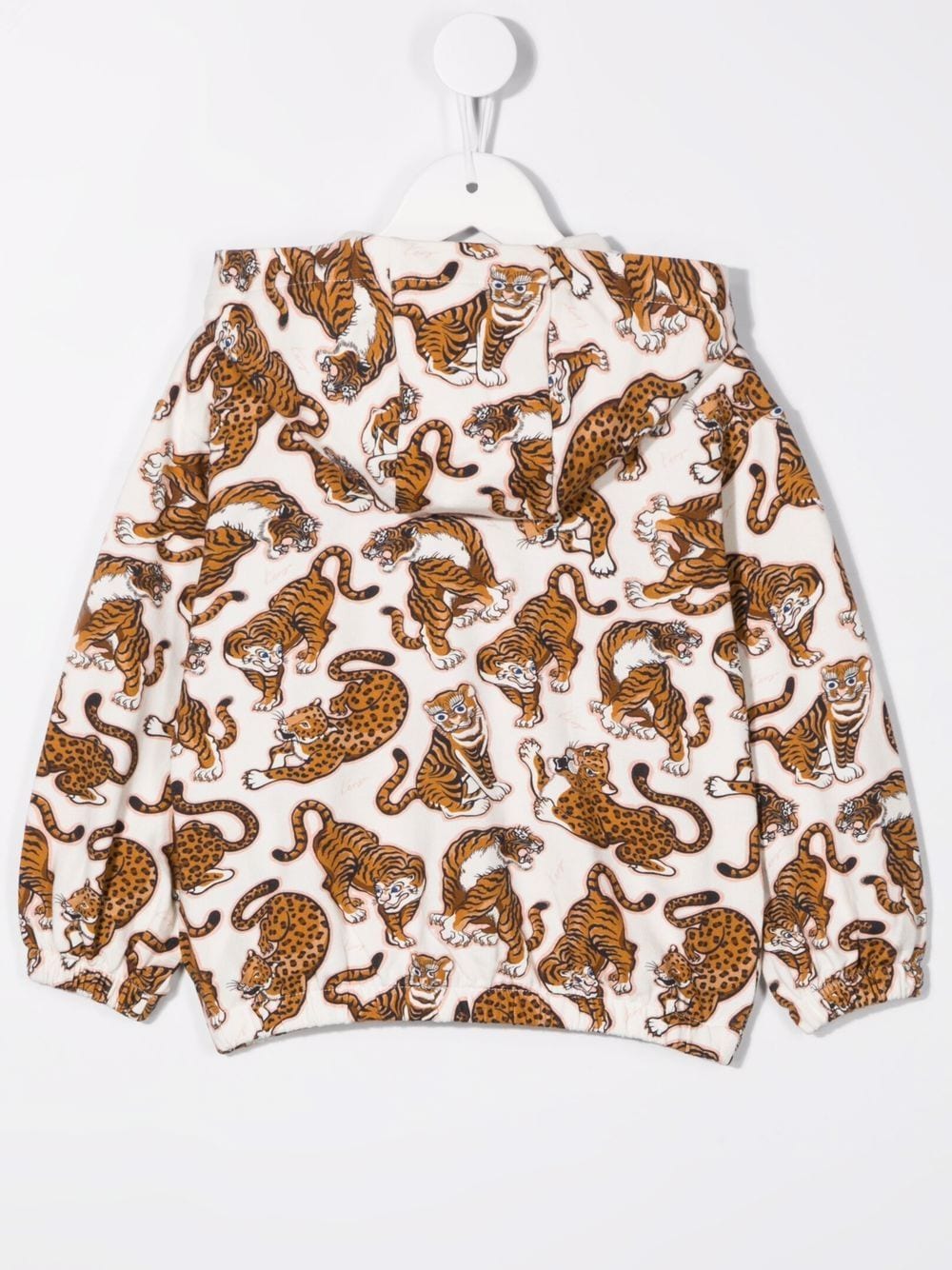 Image 2 of Kenzo Kids Tiger-print zip-up hoodie
