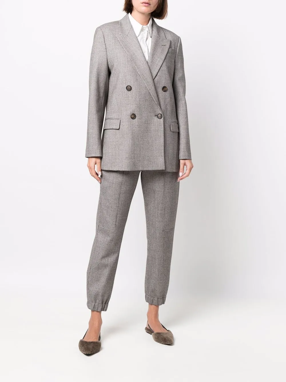 Brunello Cucinelli Broek met toelopende pijpen - Bruin