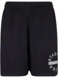 STADIUM GOODS® Black/Reflective mesh gym shorts