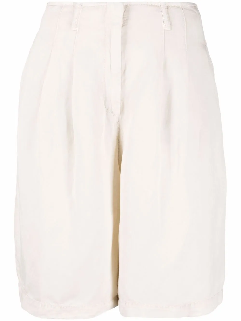 Emporio Armani pleat-detail tailored shorts - Neutrals