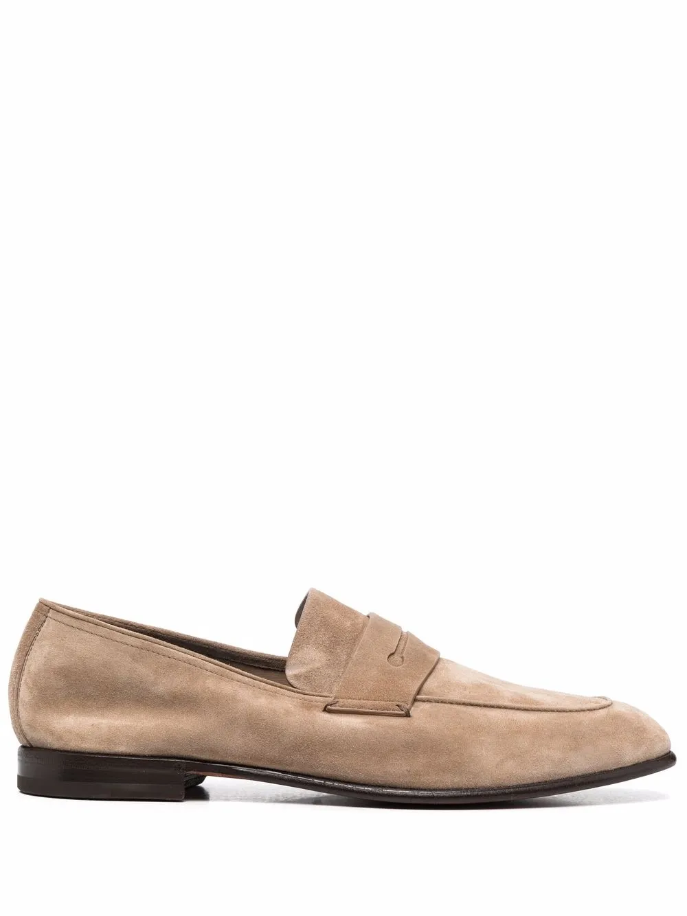 

Zegna almod-toe suede loafers - Neutrals