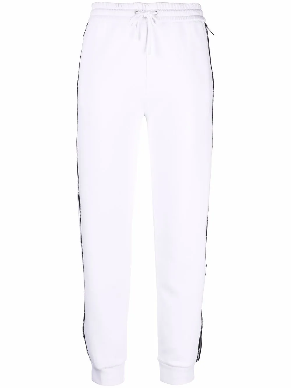 

Emporio Armani pants con franjas del logo - Blanco