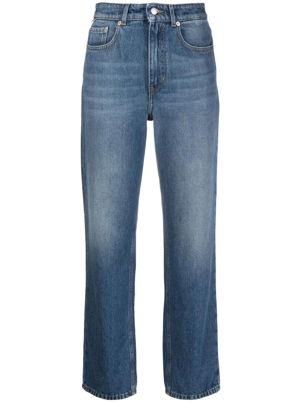 

BOSS high-rise straight-leg jeans - Blue