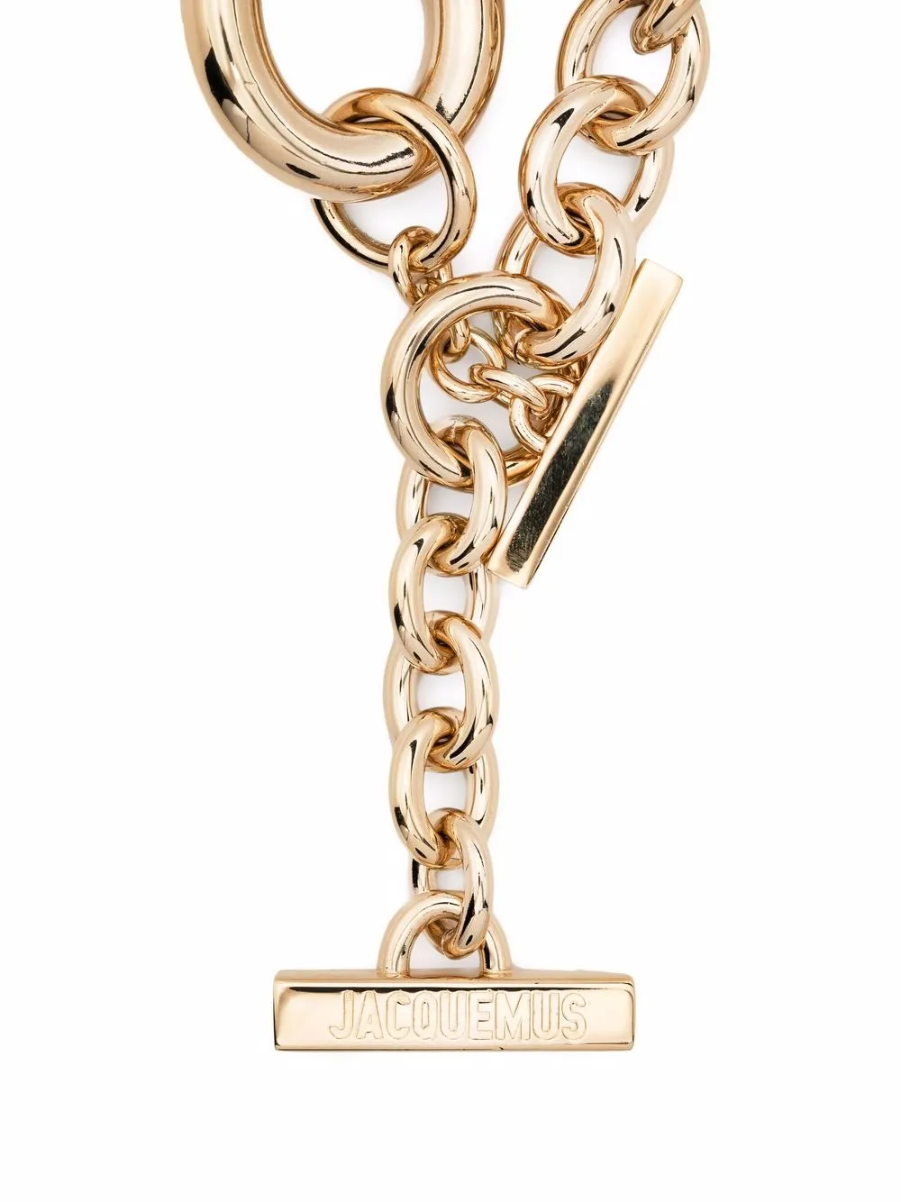 

Jacquemus engraved-logo choker necklace - Gold