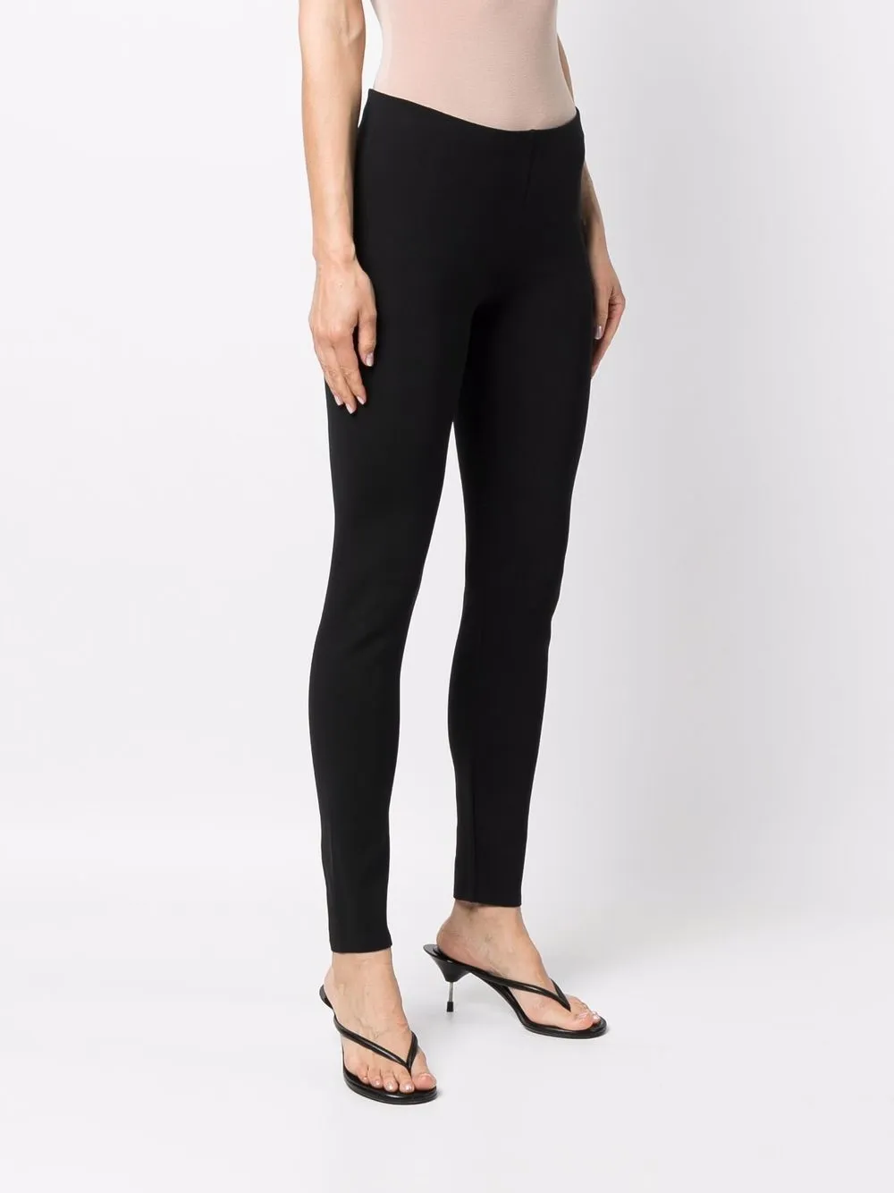 The Row Woolworth Mid-rise Leggings In Black