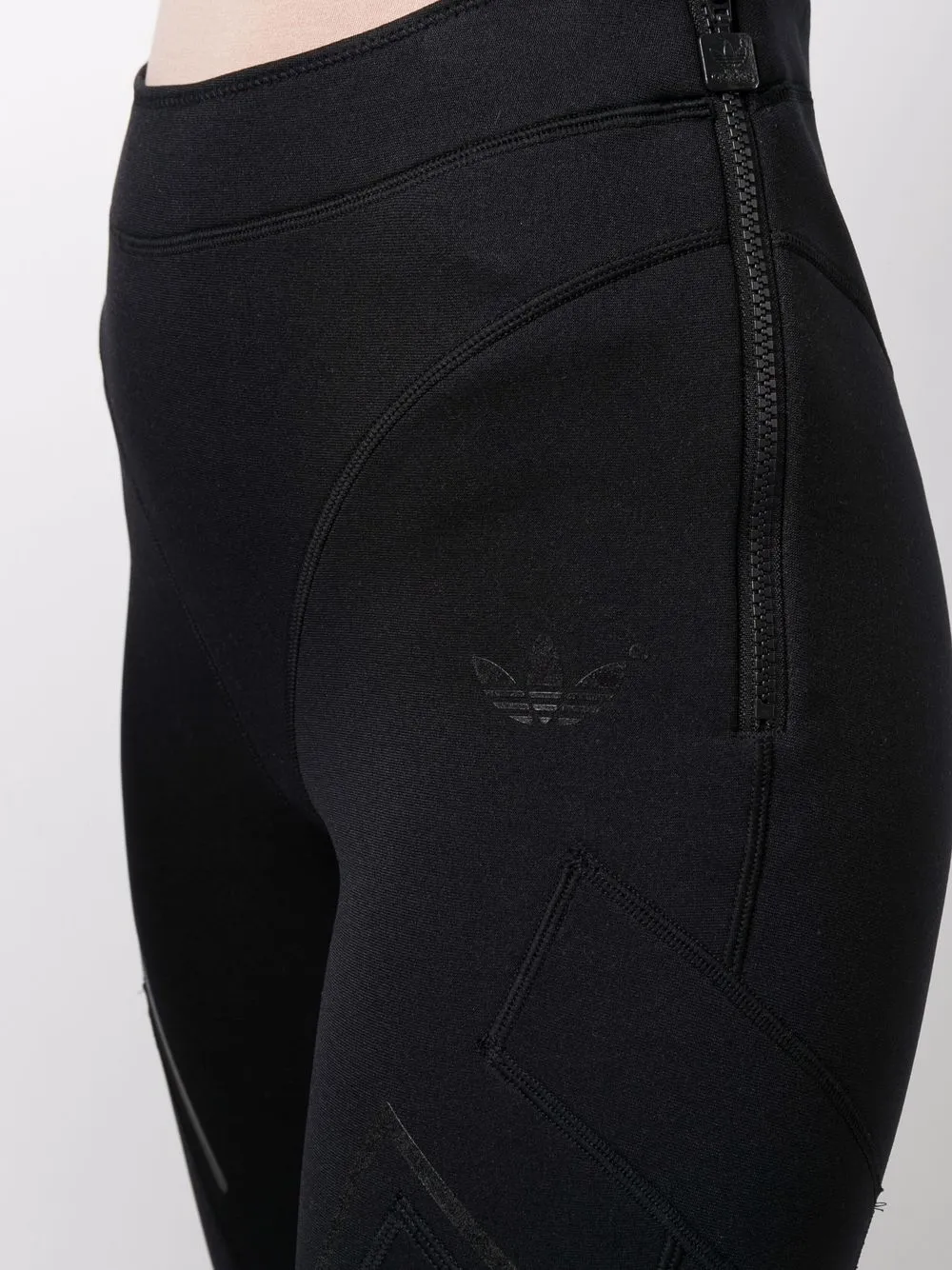Adidas logoprint sidezip Leggings Farfetch