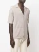 Lardini fine-knit button-up shirt
