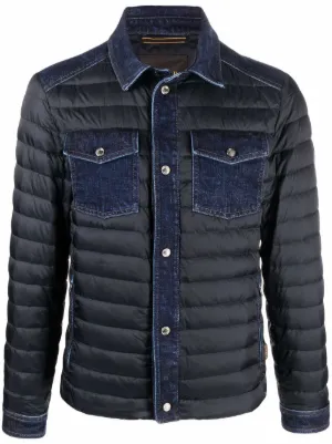 Moorer Mondor-104S Padded Denim Jacket | Blue | FARFETCH