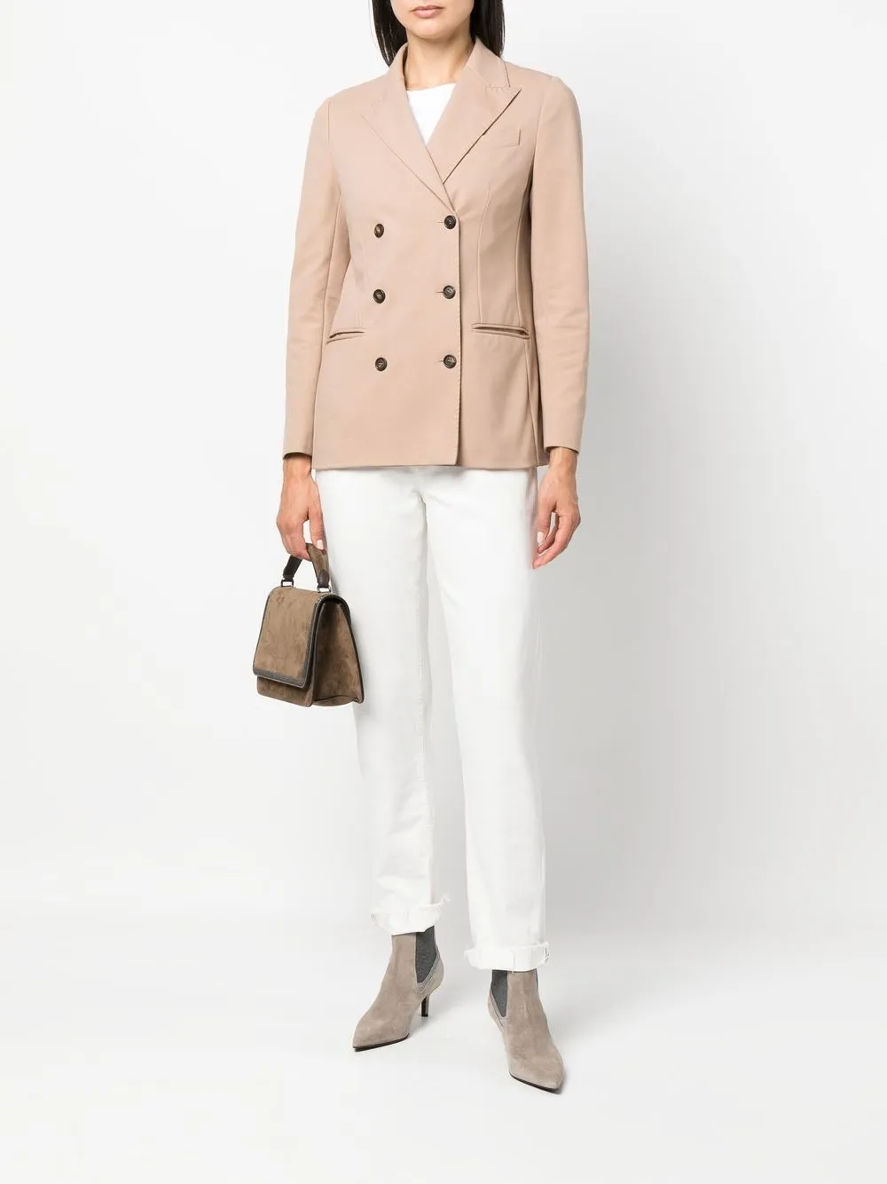 Brunello Cucinelli double-breasted button blazer | Blazers | Image 2