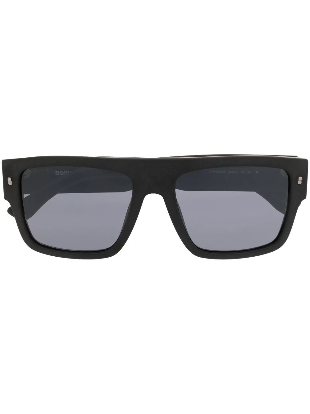 Dsquared2 Rectangle-frame Tinted Sunglasses In Black