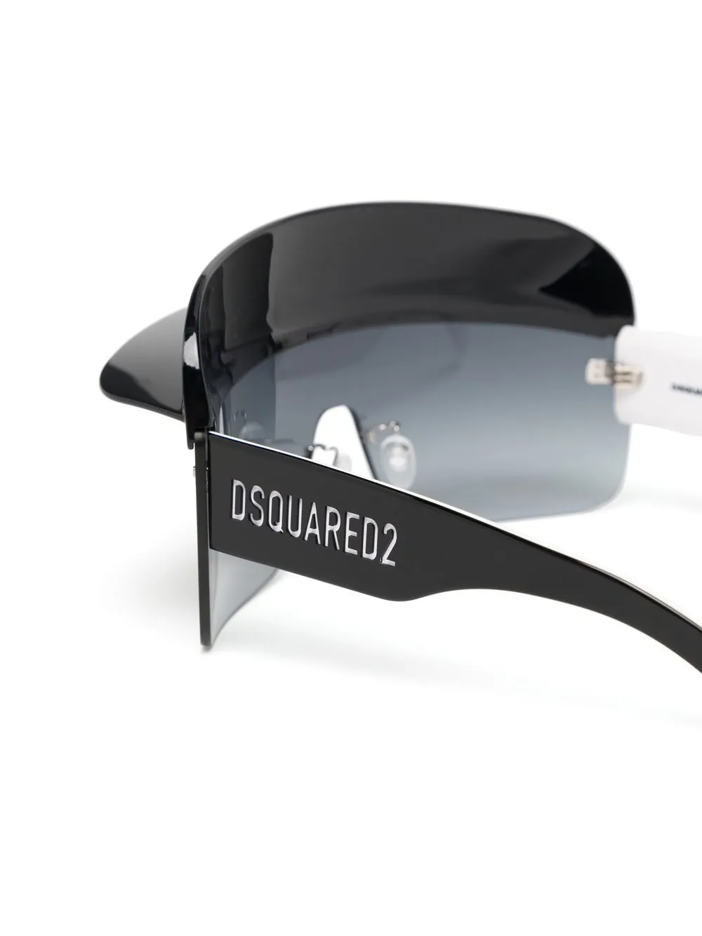 Dsquared2 Logo-print Pilot-frame Sunglasses In Black