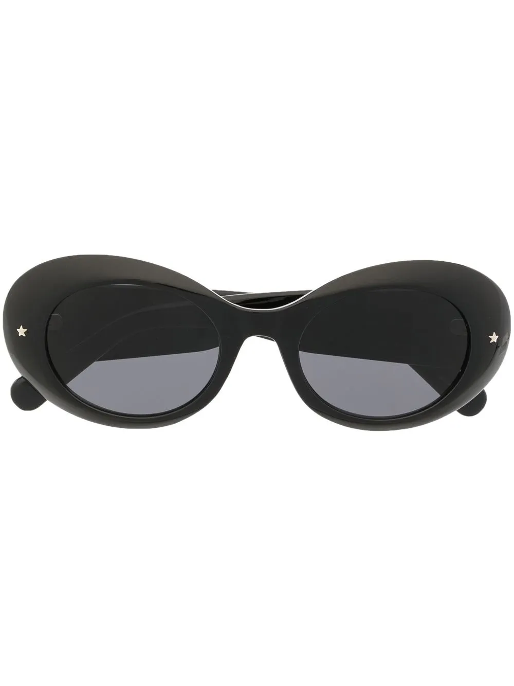 

Chiara Ferragni lentes de sol con armazón ovalada - Negro
