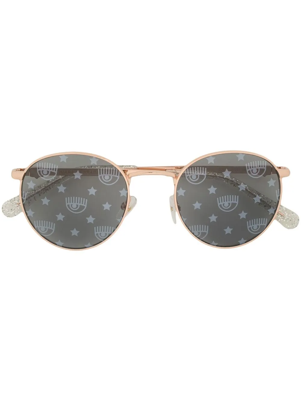 

Chiara Ferragni lentes de sol con armazón redonda - Azul