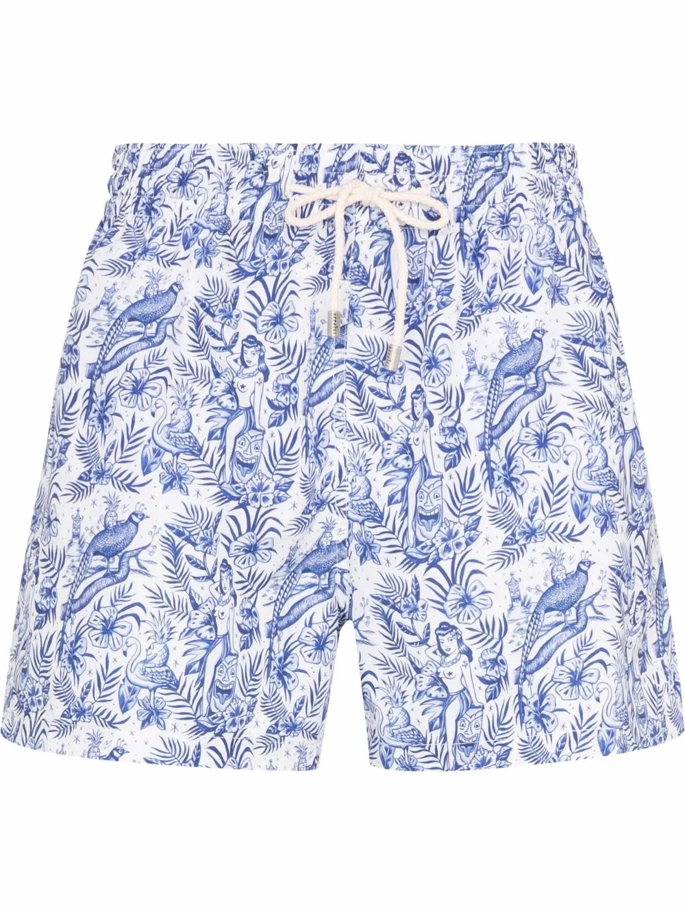

Arrels Barcelona shorts con estampado tropical - Azul