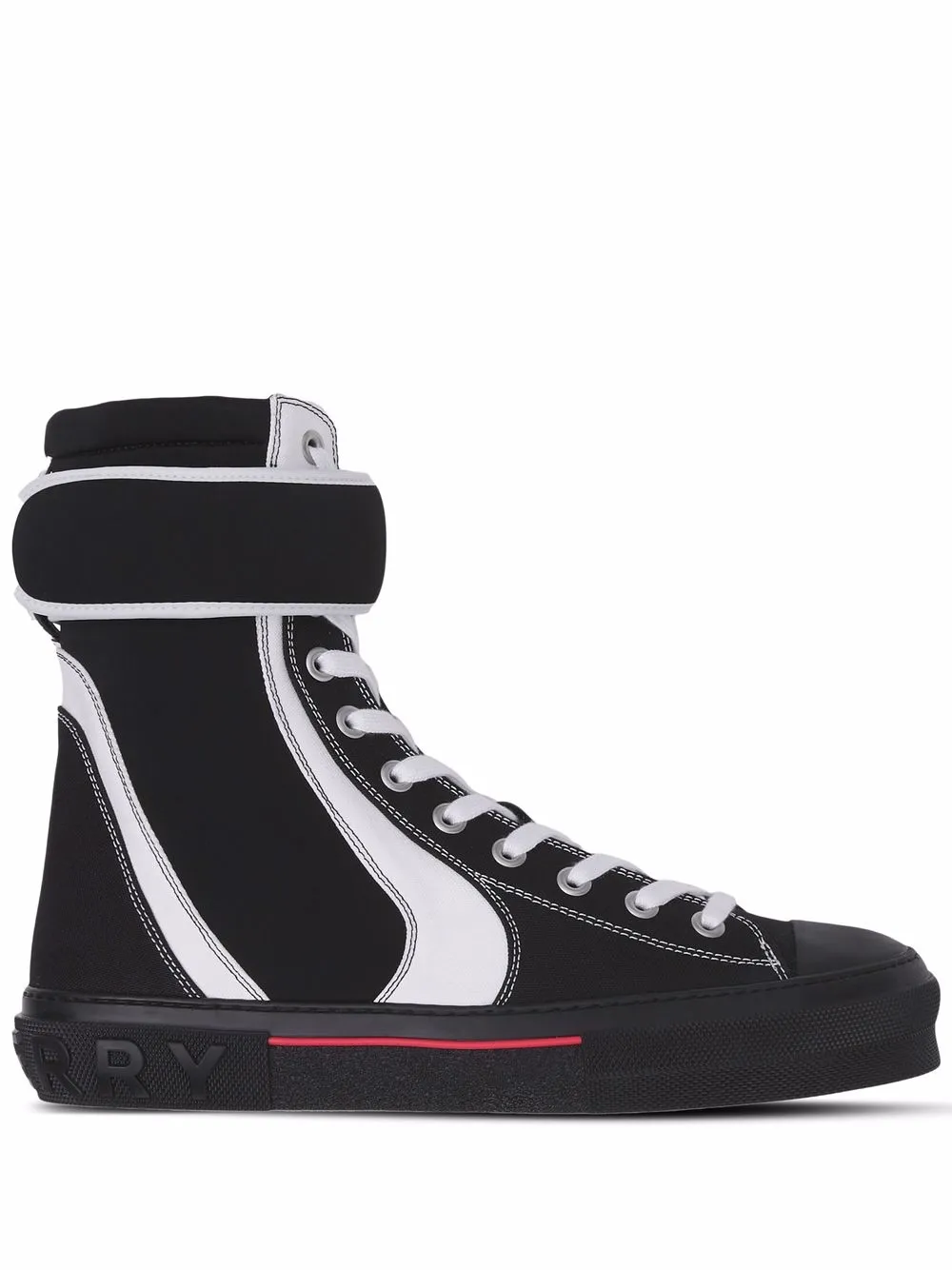 

Burberry high-top touch-strap sneakers - Black