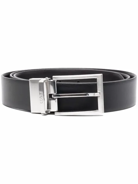 BOSS smooth leather belt 
