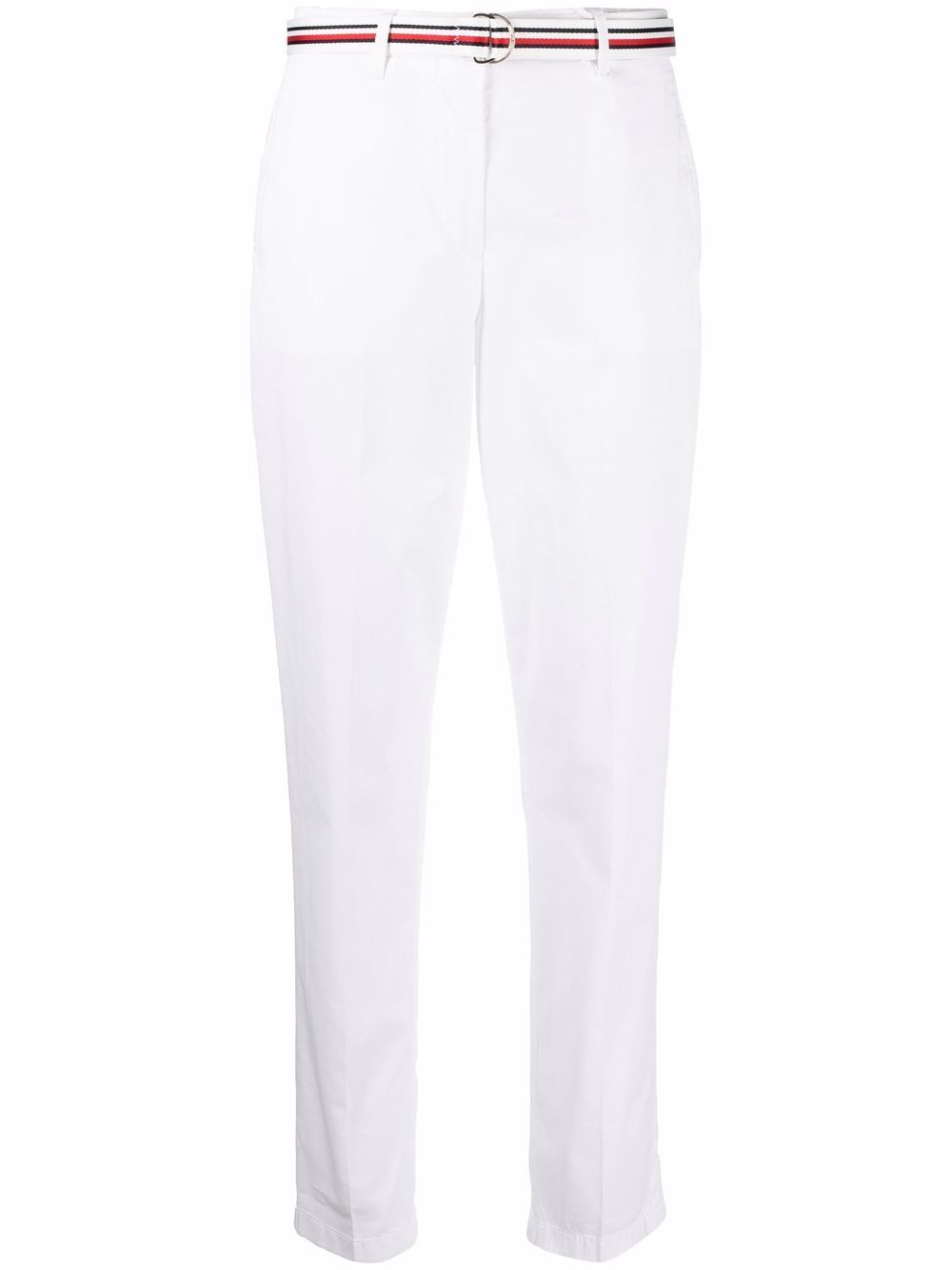 

Tommy Hilfiger pantalones chinos slim con cinturón - Blanco