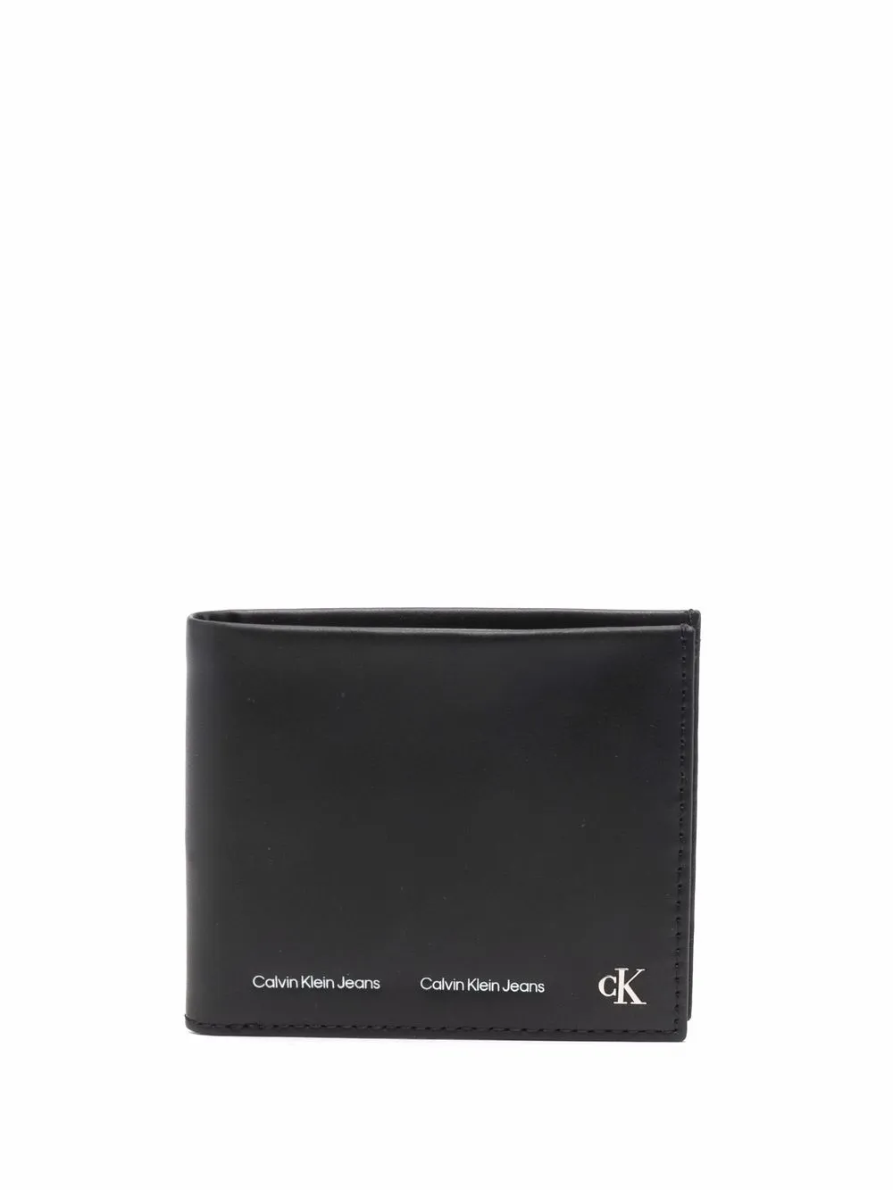 

Calvin Klein Jeans logo-trim bi-fold wallet - Black
