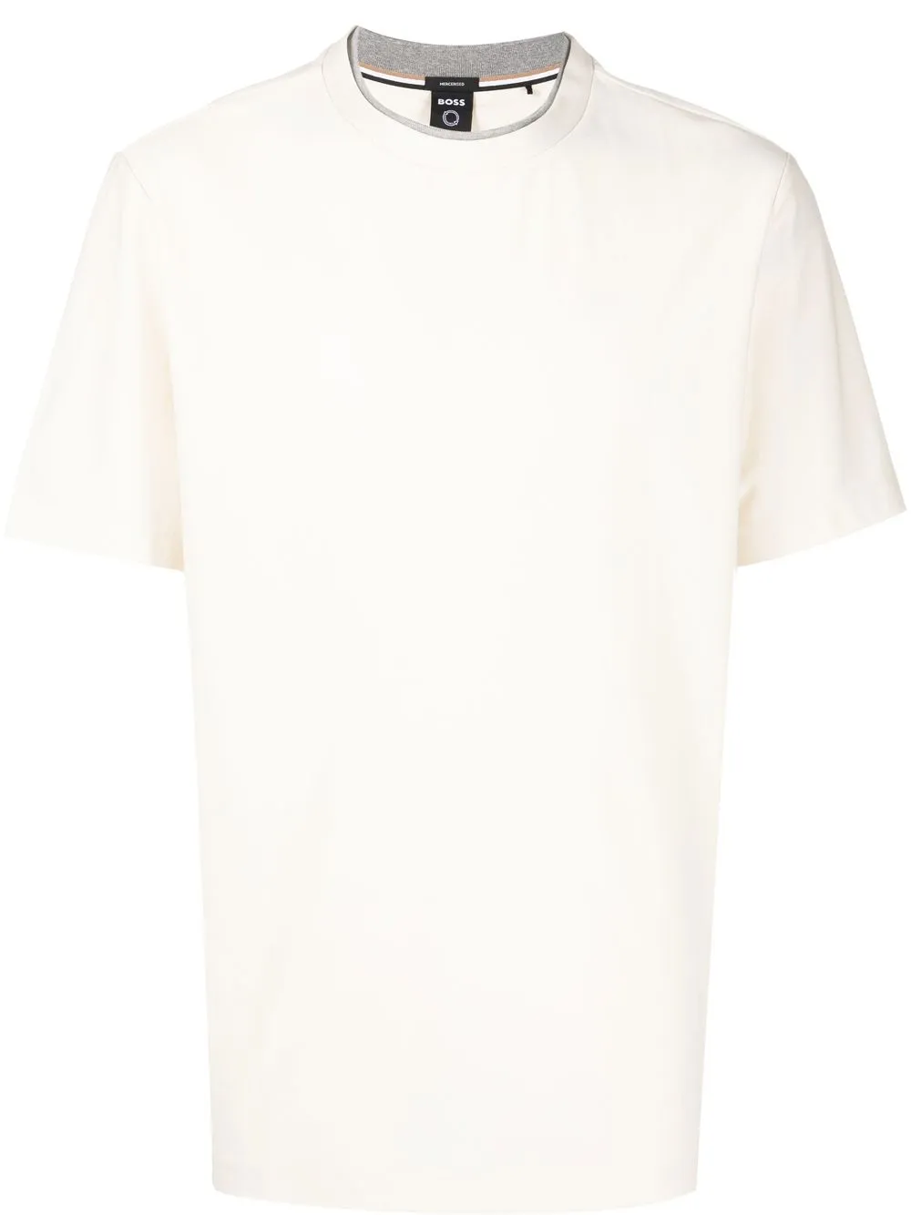

BOSS double-layered collar T-shirt - Neutrals