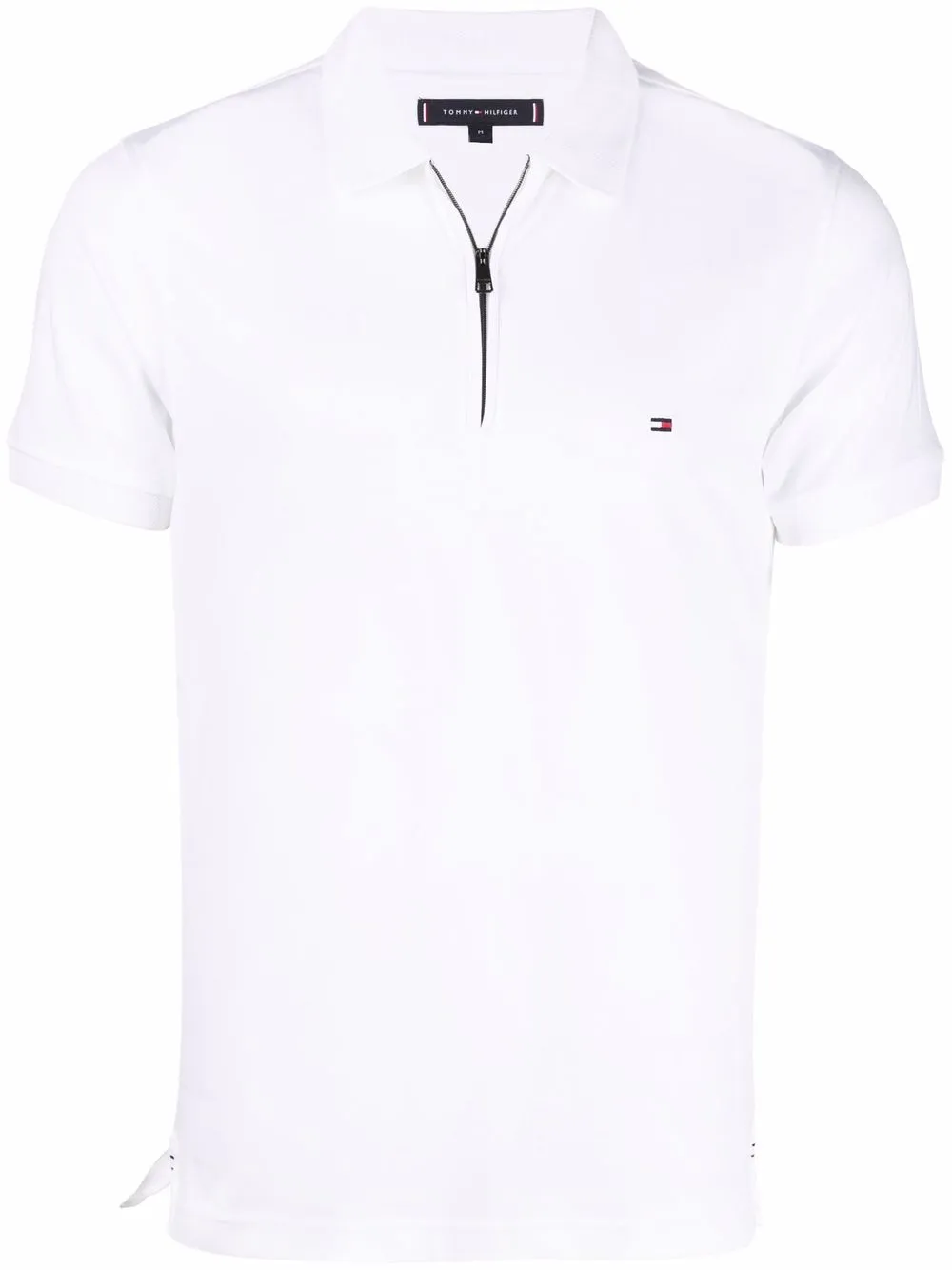 

Tommy Hilfiger playera tipo polo con cierre - Blanco