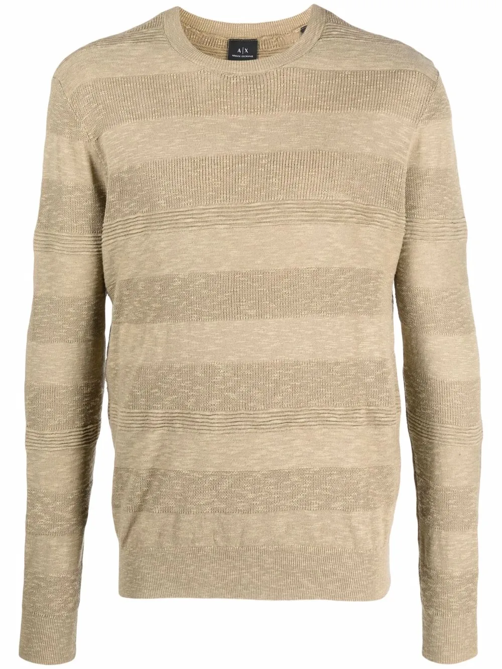 

Armani Exchange textured striped jumper - Green