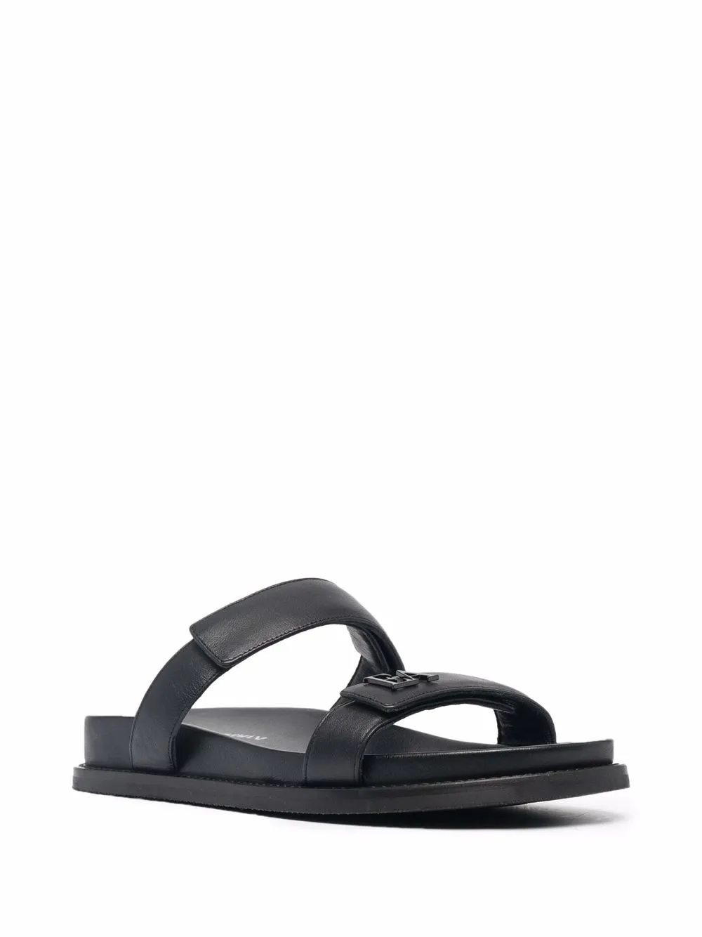 Emporio Armani Leren sandalen - Zwart
