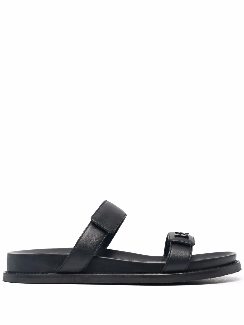 

Emporio Armani sandalias con doble tira - Negro