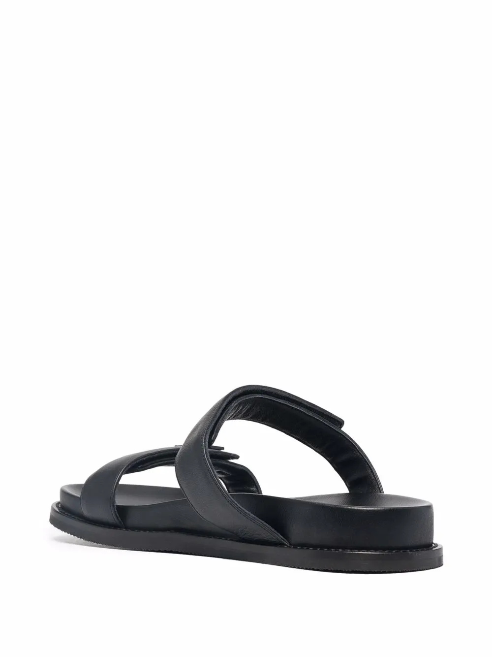 Emporio Armani double-strap Leather Sandals - Farfetch