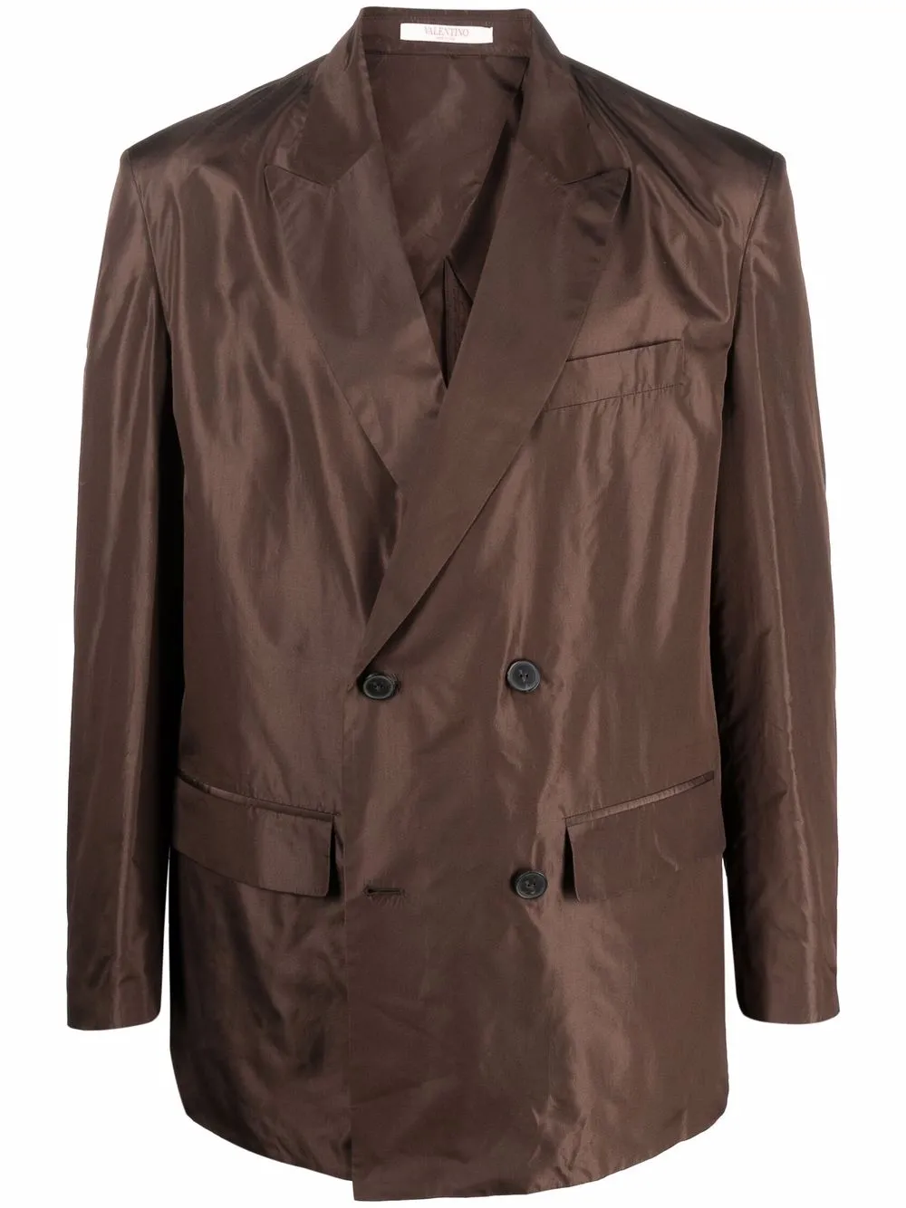 

Valentino blazer con doble botonadura - Marrón