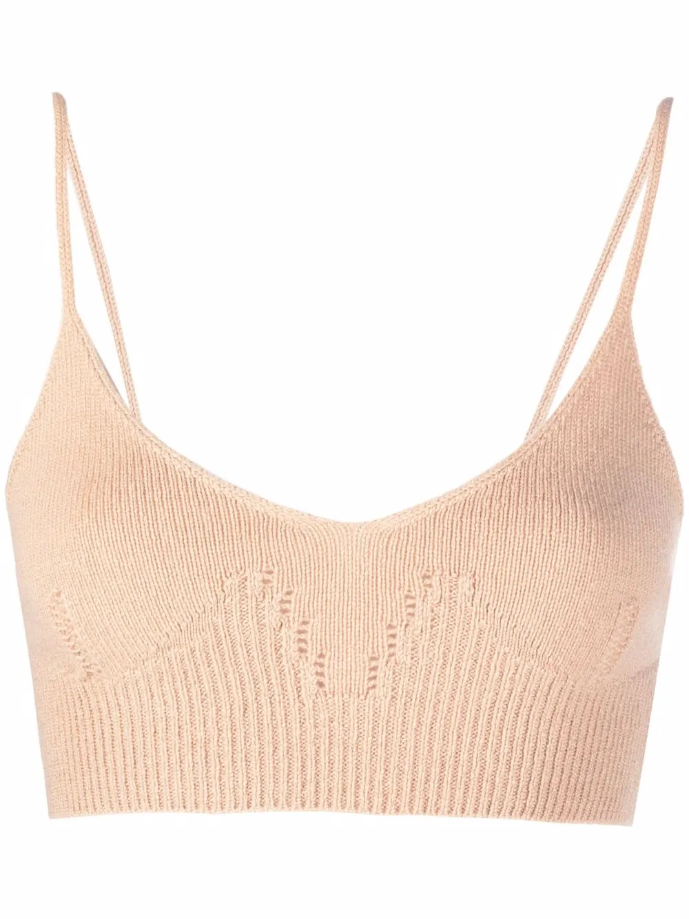 

Jil Sander cropped cashmere tank top - Neutrals