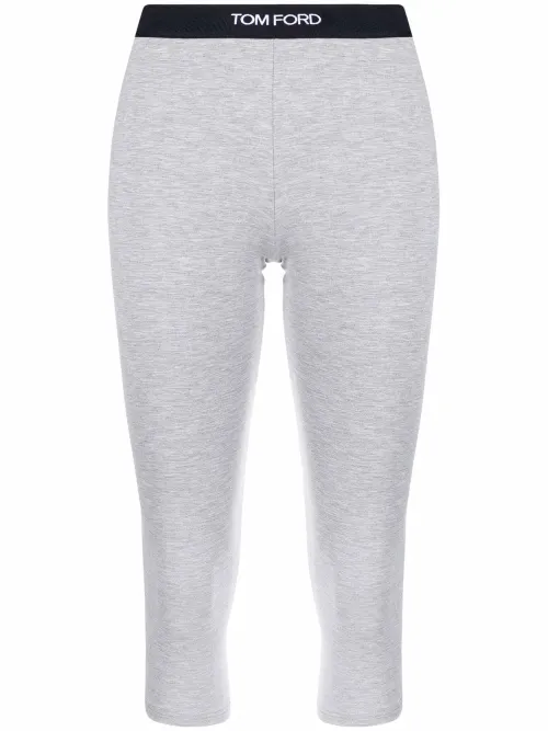 Legging court à taille à logo - TOM FORD - Modalova
