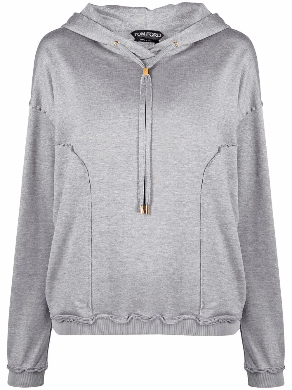 TOM FORD exposed-seam Hoodie - Farfetch