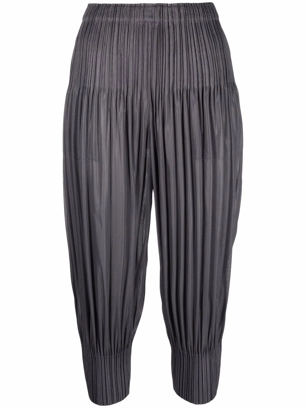 

Pleats Please Issey Miyake pantalones capri plisados - Gris